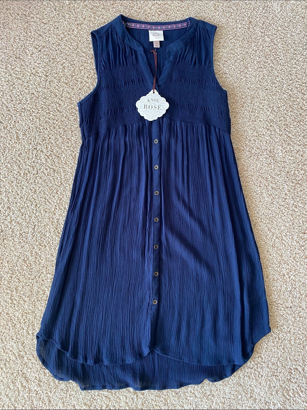 Knox Rose Women's Navy Sleeveless Dress